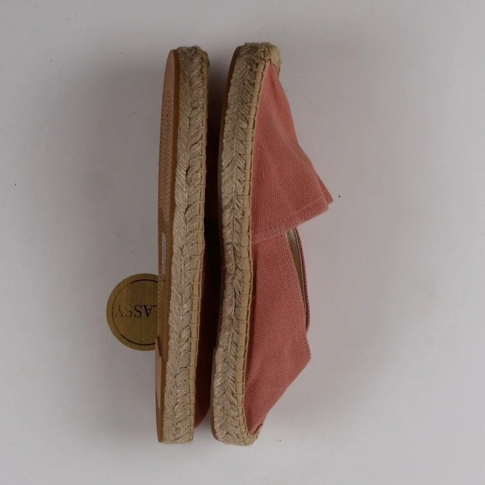 Soludos Espadrilles The Dali Original Italian Clay 6-6.5 Cotton Canvas NEW